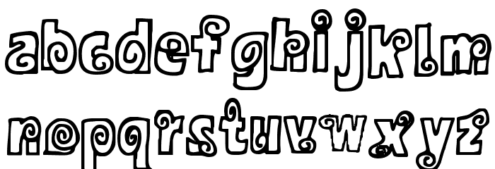 Alphasnail Font LOWERCASE
