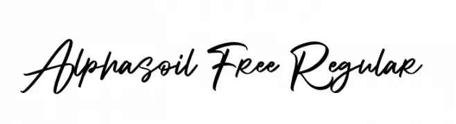 Alphasoil Free Regular  font caratteri gratis