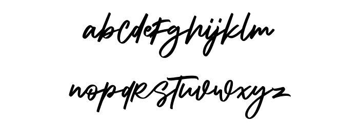 Alphasoil Free Regular Font LOWERCASE
