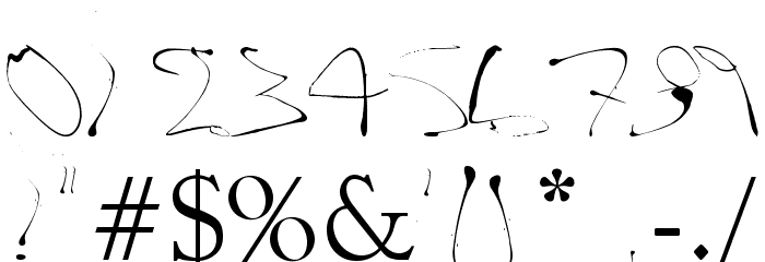 Alphasplat Font OTHER CHARS