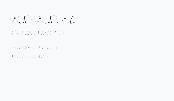 Alphasplat Business Card