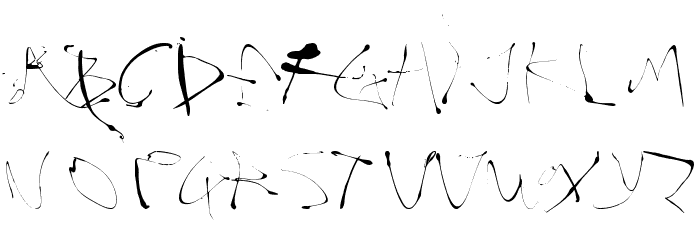 Alphasplat Font LOWERCASE