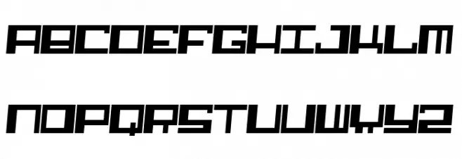 Alphastep i version Schriftart Groß