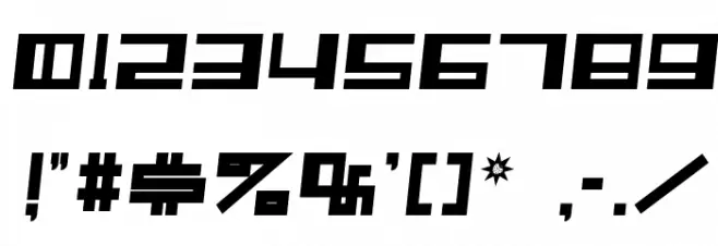 Alphastep i フォント その他の文字