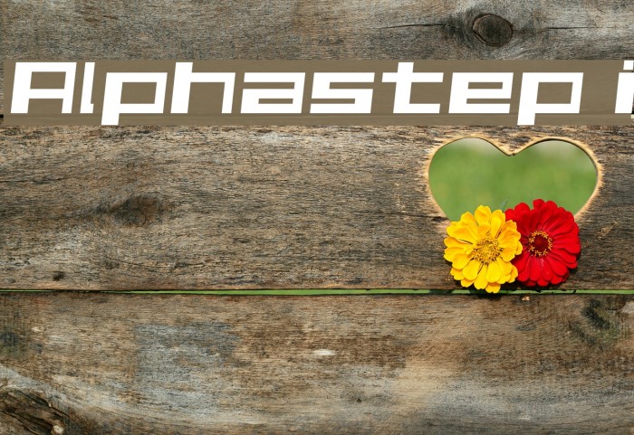 Alphastep i Font examples