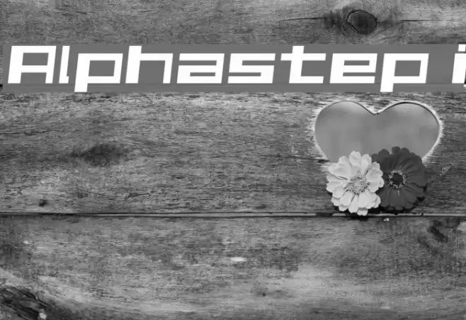 Alphastep i フォント examples