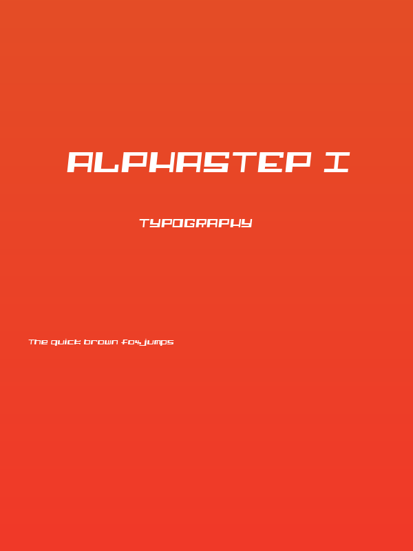Alphastep i Poster