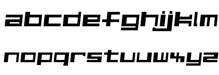Alphastep i Font LOWERCASE