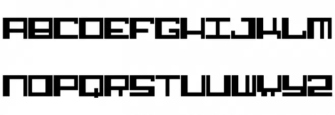 Alphastep Caratteri MAIUSCOLE