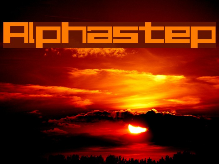 Alphastep フォント examples