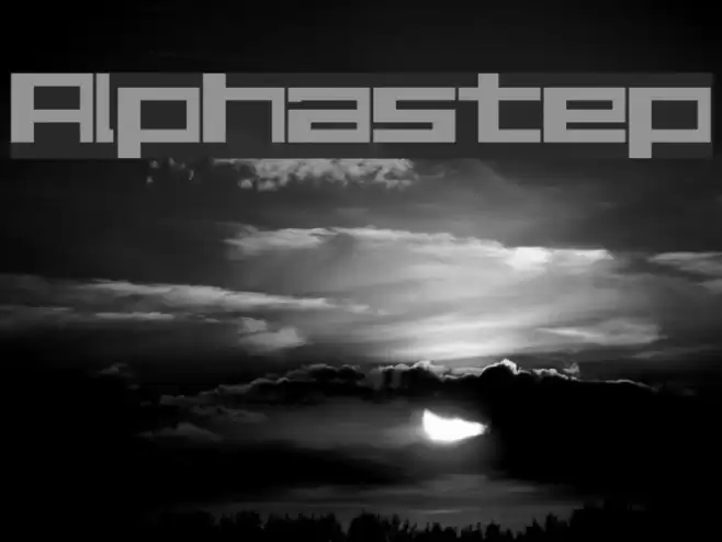 Alphastep Font examples