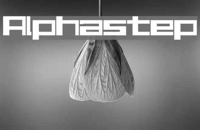 Alphastep Font examples