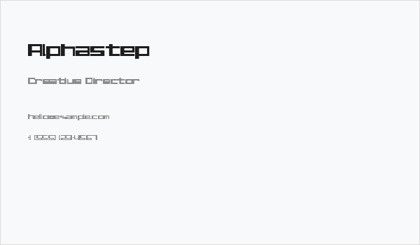Alphastep Business Card