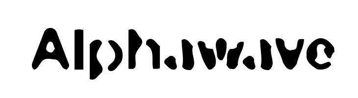 Alphawave  Frei Schriftart Herunterladen