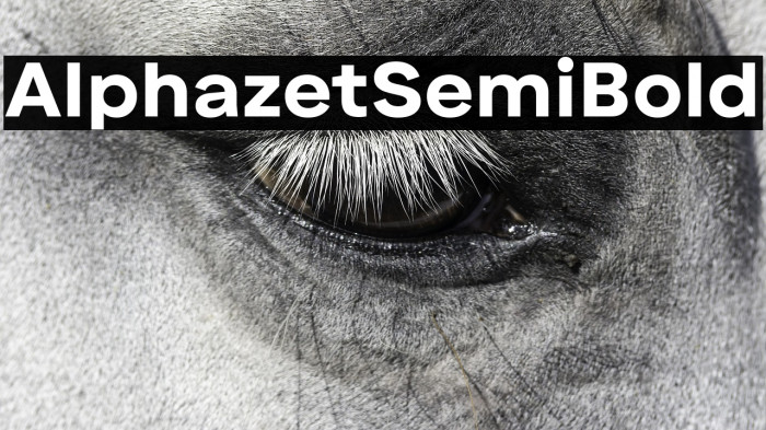 Alphazet SemiBold Example 3