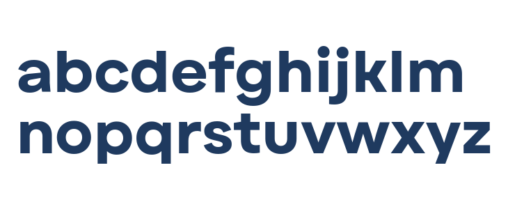 Alphazet SemiBold Lowercase