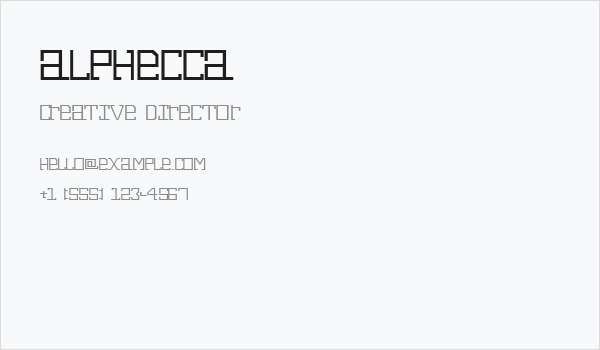 Alphecca Business Card