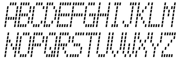 Alpine 7558M Font LOWERCASE