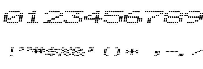 Alpine 7558S Font OTHER CHARS