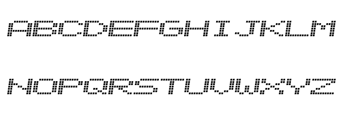 Alpine 7558S Font LOWERCASE