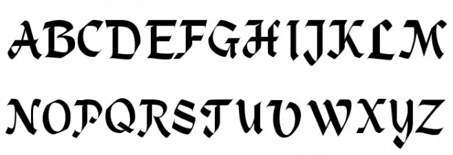 Alpine Regular Schriftart Groß