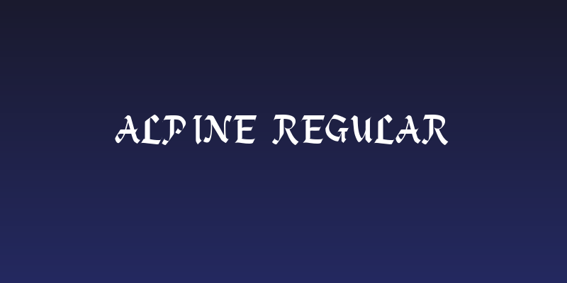Alpine Regular Social Header