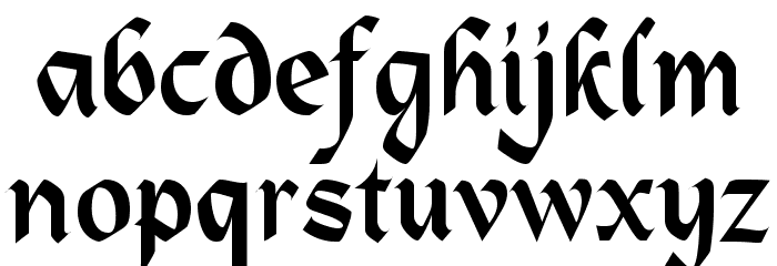 Alpine Regular Font LOWERCASE