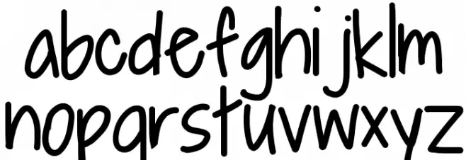 Alpine Script Caratteri MINUSCOLO