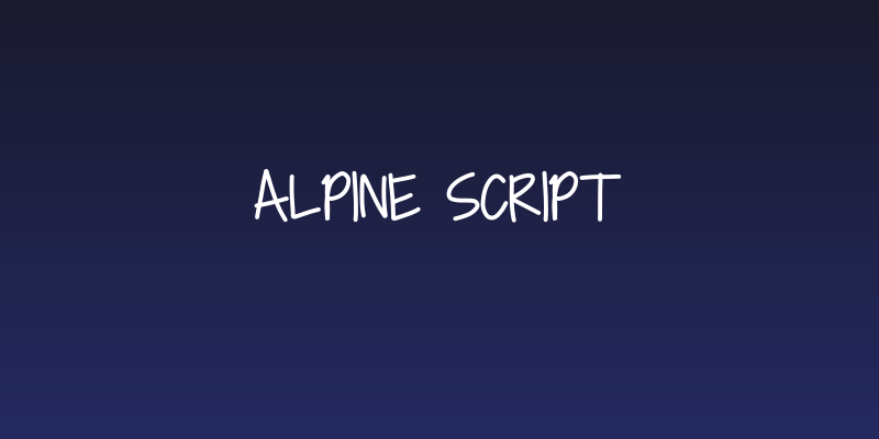 Alpine Script Social Header
