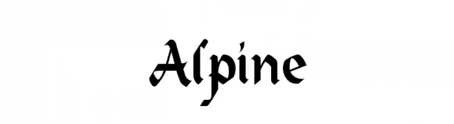 Alpine  les polices de caractères gratuit tlcharger