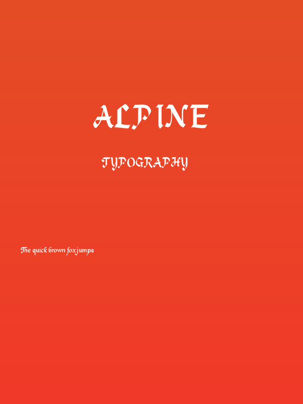 Alpine Poster