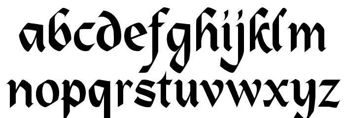 Alpine Font LOWERCASE