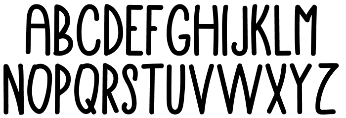 Alpukado Font UPPERCASE