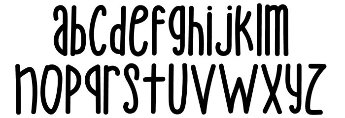 Alpukado Font LOWERCASE