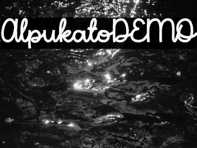 Alpukato-DEMO Font examples