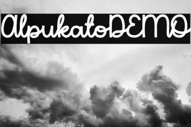 Alpukato-DEMO Font examples
