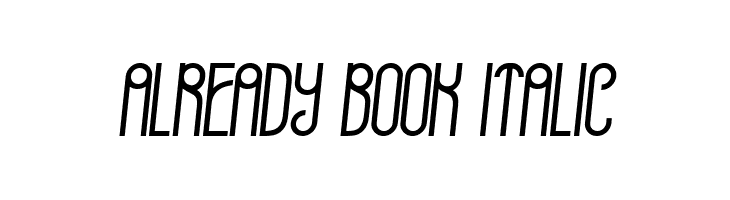 Already Book Italic  Fuentes Gratis Descargar