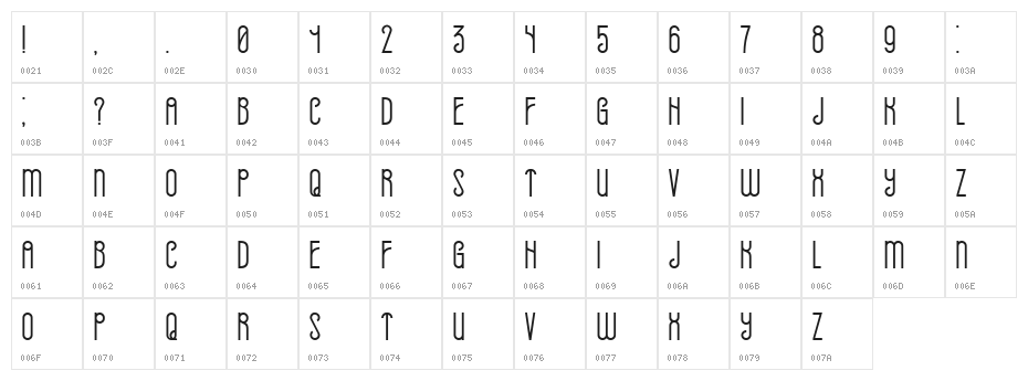 Already Book Character Map