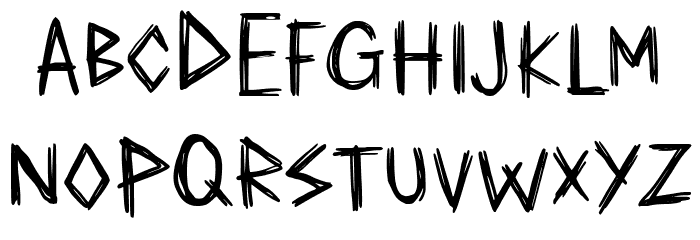 Already Broken Scratch Demo Ver Font LOWERCASE