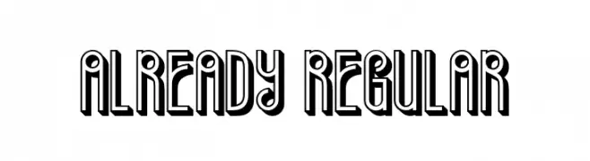 Already Regular  font caratteri gratis