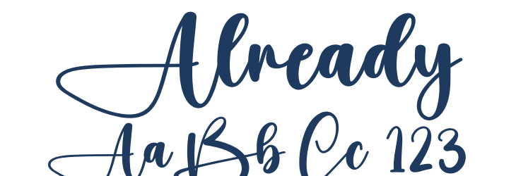 Already Font Preview