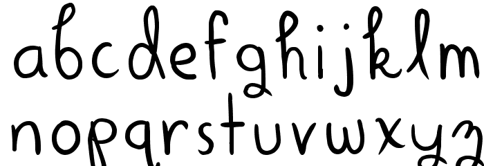 Alright Scrapbooky Font LOWERCASE