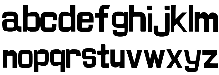 AlrightB Font LOWERCASE