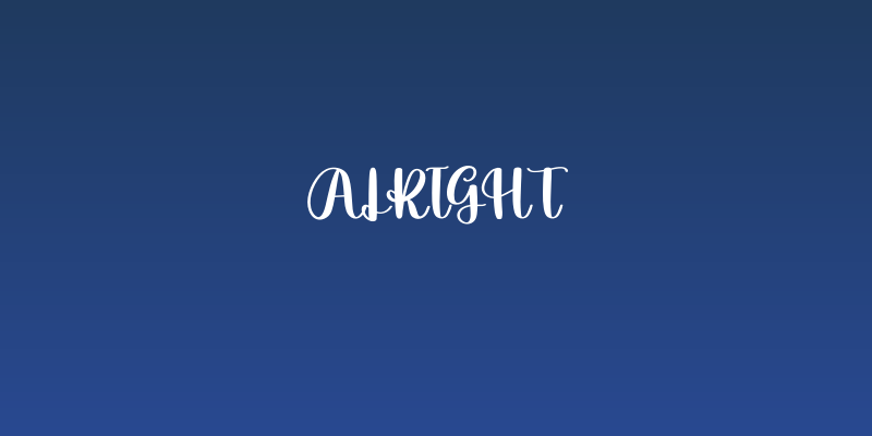 Alright Social Header