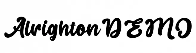 Alrighton DEMO  Descarca Fonturi Gratis