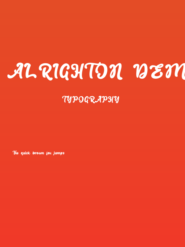 Alrighton DEMO Poster