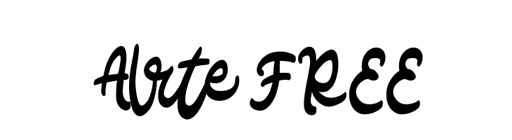 Alrte FREE  Fuentes Gratis Descargar