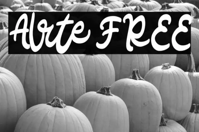 Alrte FREE Font examples