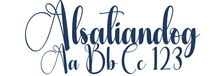 Alsatiandog Font Preview