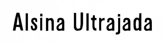 Alsina Ultrajada  les polices de caractères gratuit tlcharger